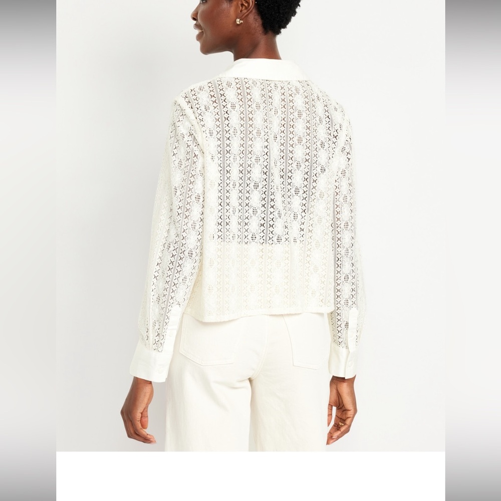 Old navy lace button up
